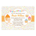 Cupcake Baby Sprinkle Shower Invitation Neutral
