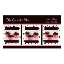 Cupcake Bakery Business Cards