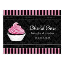 Cupcake Bakery Business Promotional Postcard