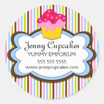 Cupcake Bakery Stickers