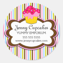 Cupcake Bakery Stickers