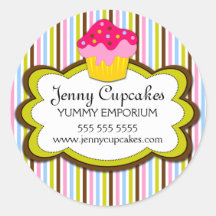 Cupcake Bakery Stickers