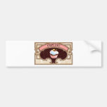 Cupcake Banner Victorian Style Bumper Stickers
