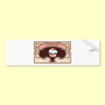 Cupcake Banner Victorian Style bumper stickers