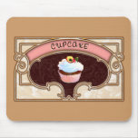 Cupcake Banner Victorian Style Mouse Pads