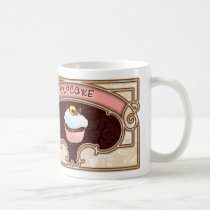 Cupcake Banner Victorian Style mugs