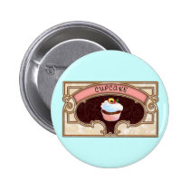 Cupcake Banner Victorian Style buttons