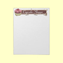 Cupcake Cake Party Sign Banner notepads