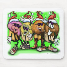 CupCake Christmas Mouse Pads