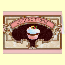 Cupcake Confections Vintage Style cards