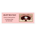 Cupcake Couture Pink Business Card Logo