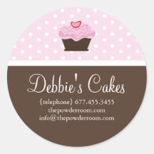 Cupcake Envelope Seal Stickers