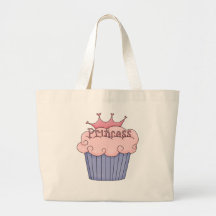 Cupcake For A Princess Tote Bags