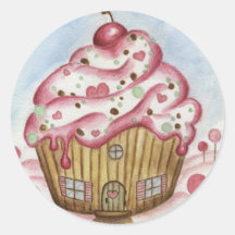 Cupcake House Sticker
