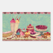 Cupcake & Ice Cream Treats Stickers