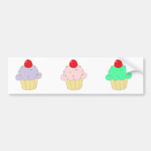 Cupcake Love Bumper Stickers