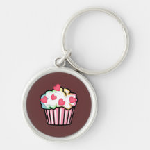 Cupcake Love Key Chain