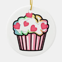Cupcake Love Ornament