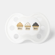 Cupcake Love Yum Baby Pacifiers