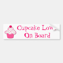 Cupcake Lover Bumper Sticker