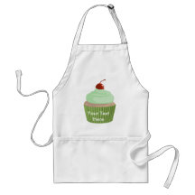 Cupcake-Mint and Green Aprons