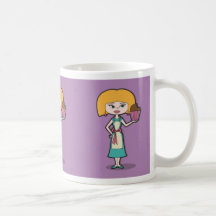 Cupcake Mum with purple background Mug