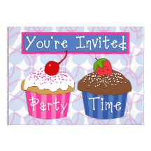 Cupcake Party Invitation