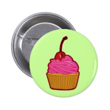 Cupcake Pinback Buttons