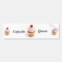 Cupcake Queen Bumper Sticker..