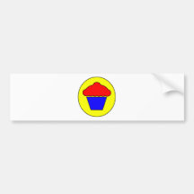 Cupcake Symbol Icon Cup Cake Dessert Bumper Stickers