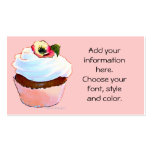 Cupcake with Pansy Business Card