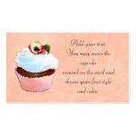 Cupcake with Pansy Business Card