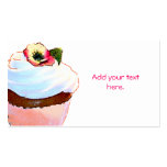 Cupcake with Pansy Business Card