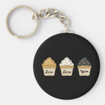 Cupcake Yum Keychains