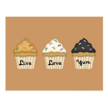 Cupcake Yum Postcard