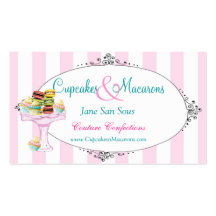 Cupcakes and Macarons Business Card
