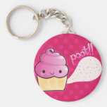 Cupcakes Fart Sprinkles Pink Keychain