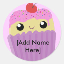 Cupcakes Fart Sprinkles Round Stickers