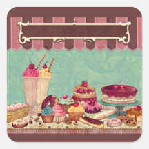 Cupcakes & Ice Cream Patisserie Sweets Stickers