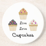 Cupcakes Live Love Coasters