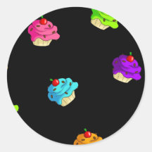Cupeycake Round Sticker