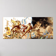 Cupid and the Cherubs - Adam and Eve Posters