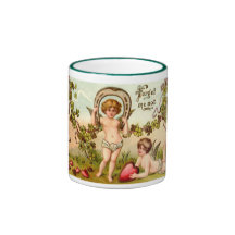 Cupid Forget Me Not Valentine's Mug