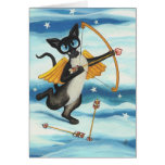 Cupid Kitty Valentine Siamese - You're Mine Greeting Card