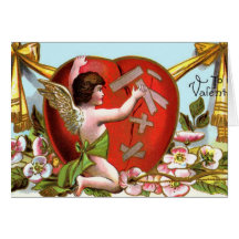Cupid Mending Broken Heart Cards