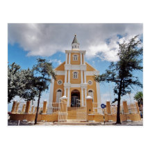 Curacao church post card