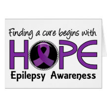 Cure Begins With Hope 5 Epilepsy Card