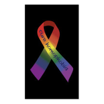 Cure Homophobia Business Card