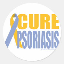 Cure Psoriasis Round Sticker