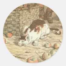 Curious Cat Artwork Sticker